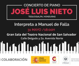 El Salvador acoge nuevo concierto del pianista José Luis Nieto