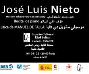 El pianista José Luis Nieto realiza un concierto en Tánger, Marruecos