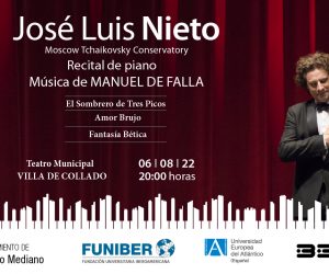El pianista internacional José Luis Nieto brinda este sábado su recital Pasión de Falla en Collado Mediano
